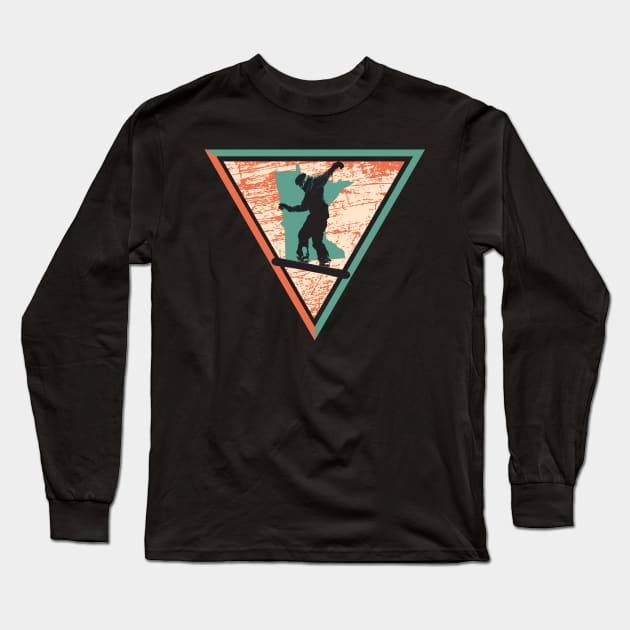 Snowboarder from Minnesota USA Long Sleeve T-Shirt by LiquidLine